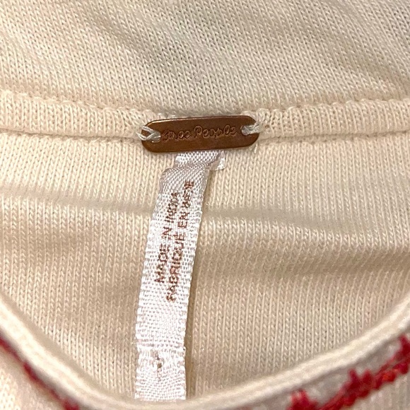 Free people flirt alert embroidered boho tube top small - Picture 3 of 5